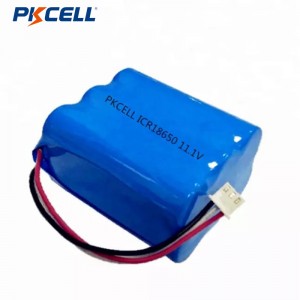 PKCELL 18650 11.1V 4400-10000 mAh მრავალჯერადი დატენვის ლითიუმის ბატარეის პაკეტი