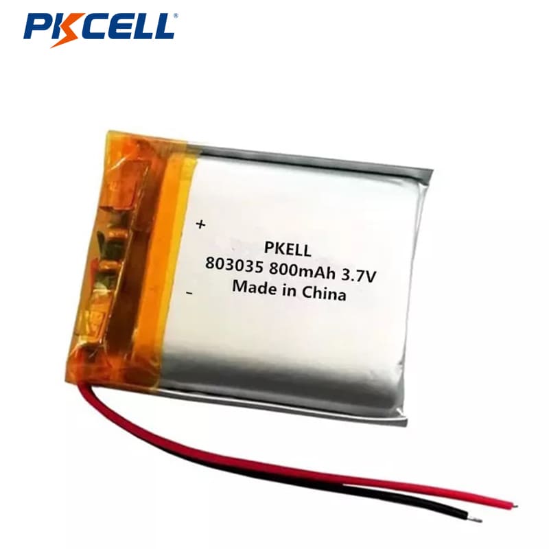 PKCELL LP803035 800mah 3.7v Ŝargebla Litio...