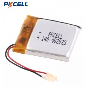 PKCELL LP402025 140mah 3.7v Rechargeable Lithium Polymer Battery