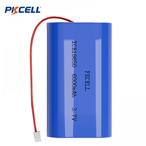 PKCELL ICR18650 3.7v 6000mah Lithium Ion Battery Rechargeable Battery Pack