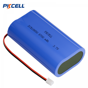 PKCELL ICR18650 3.7v 6700mah Lithium Ion Battery Rechargeable Battery Pack