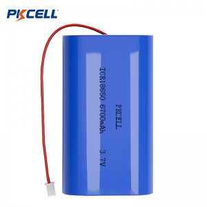 PKCELL ICR18650 3.7v 6700mah Lithium Ion Battery Rechargeable Battery Pack