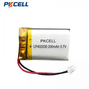 PKCELL LP402030 200mah 3.7v Rechargeable Lithium Polymer Battery