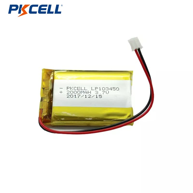 PKCELL LP103450 2000mah 3.7v Rechargeable Lithium Polymer Battery1