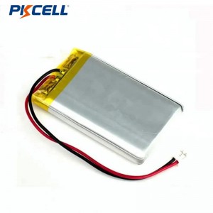 PKCELL LP674360 1950mah 3.7v Rechargeable Lithium Polymer Battery para sa Wireless Calling Machine