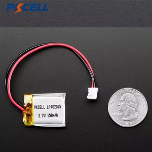 PKCELL LP402025 140mah 3,7v genopladeligt lithiumpolymerbatteri