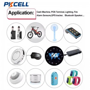 PKCELL LP402025 150mah 3.7v ຫມໍ້ໄຟ Lithium Polymer ທີ່ສາມາດສາກໄດ້