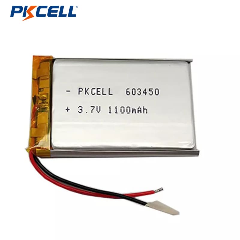 PKCELL Hot Selling LP603450 1100mah 3.7v Rechargeable Lithium Polymer Battery Featured Image