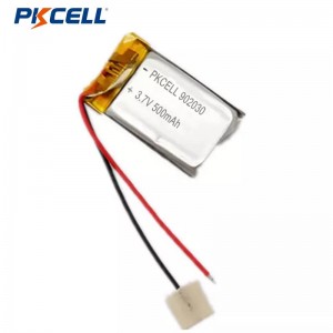PKCELL LP902030 500mah 3.7v Batri Polymer Lithiwm y gellir ei Ailwefru ar gyfer POS