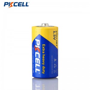 Batería de carbono PKCELL R14P tamaño C Batería extra resistente