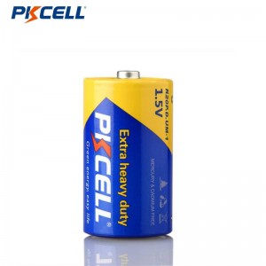Batería de carbono tamaño D PKCELL R20P Batería extra resistente