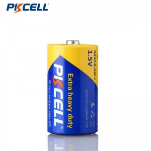 PKCELL R20P D Habe Karbonina Batterie Adidy mavesatra fanampiny