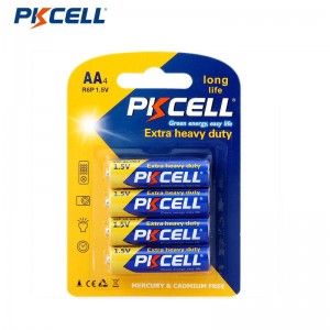 PKCELL R6P AA Battery ea Carbon E Ekelletsang Boima bo boima