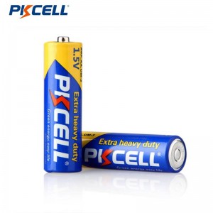 PKCELL R6P AA કાર્બન બેટરી વધારાની હેવી ડ્યુટી બેટરી