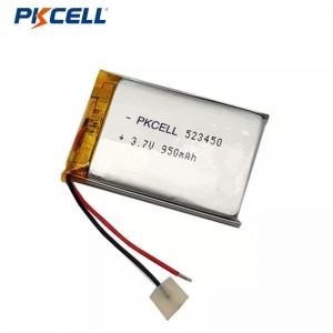 PKCELL LP523450 950mah 3.7v Rechargeable Lithium Polymer Battery