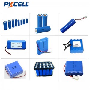 PKCELL ICR18650 3.7v 6600mah Lithium Ion Battery Rechargeable Battery Pack