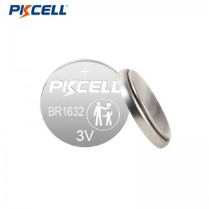 PKCELL BR1632 3V 120mAh ليتيم بٽڻ سيل بيٽري