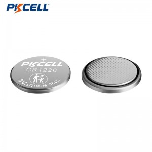 PKCELL CR1220 3 В 40 мАг літыевая кнопачная батарэя