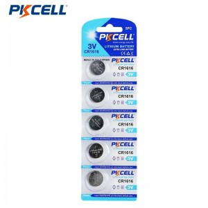 PKCELL CR1616 3V 50mAh батареяи тугмаи литий