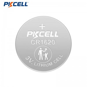 PKCELL CR1620 3V 70mAh Lithium Button Cell Battery