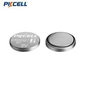 PKCELL CR2032WT 3V 220mAh lithium-knoopcelbatterij