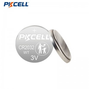 PKCELL CR2032WT 3V 220mAh ליטהיום קנעפּל צעל באַטערי