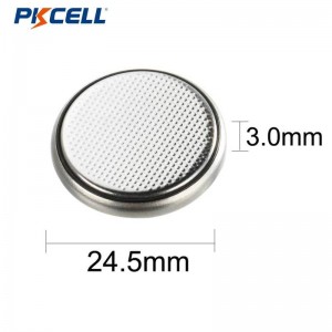 PKCELL CR2430 3V 270mAh Bateri ya Litiyumu Button