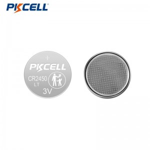 Batería de botón de litio PKCELL CR2450LT 3V 600mAh
