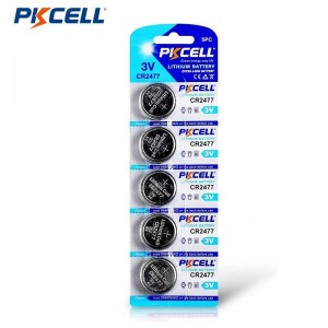 PKCELL CR2477 3V 900mAh Lithium Button Cell Batirin