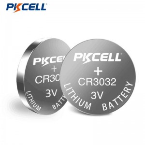 PKCELL CR3032 3V 500mAh Litia Butona Ĉela Baterio