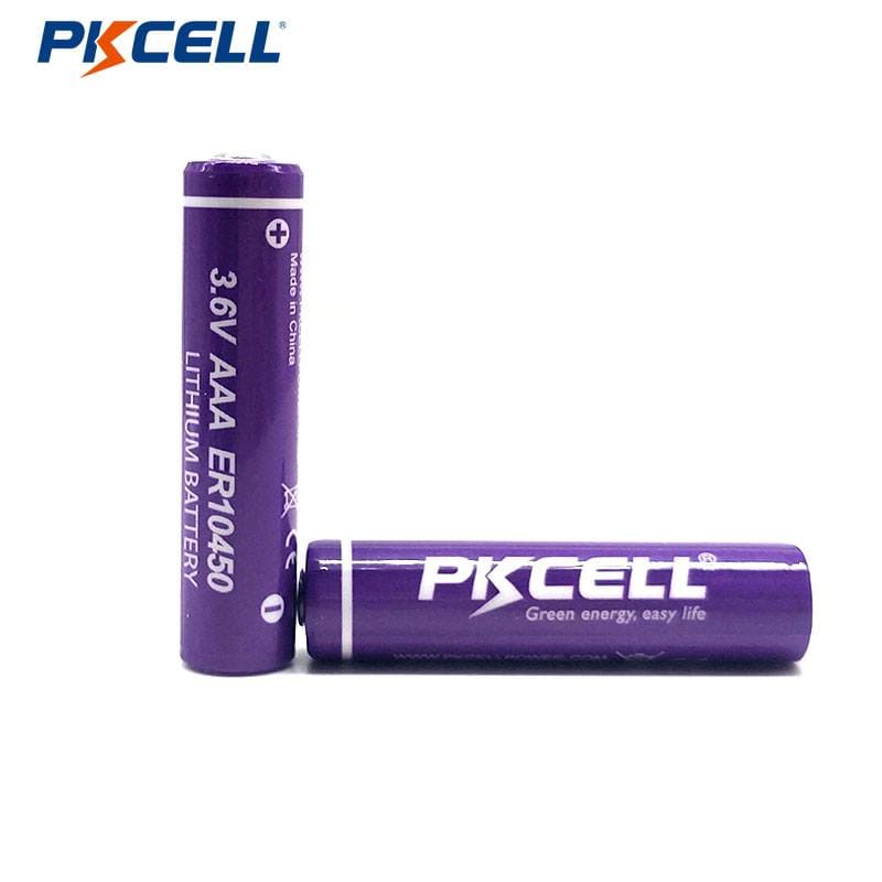 PKCELL ER10450 AAA 3.6V 800mAh LI-SOCL2 Batiri Ti Afihan Aworan