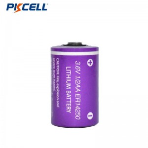 PKCELL ER14250 1/2AA 3.6V 1200mAh LI-SOCL2 nga Baterya