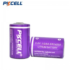 PKCELL ER14250 1/2AA 3.6V 1200mAh LI-SOCL2 Batiri