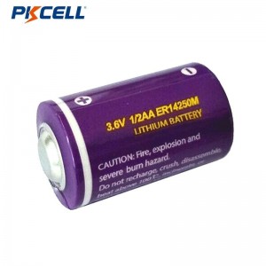 PKCELL ER14250M 1/2AA 3.6V 750mAh LI-SOCL2 Batterie