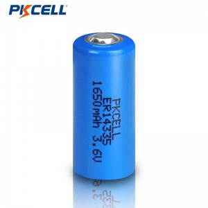 PKCELL ER14335 2 / 3AA 3.6V 1650mAh LI-SOCL2 ବ୍ୟାଟେରୀ |