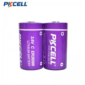 PKCELL ER26500 C 3.6v 8500mAh LI-SOCL2 باتارېيە