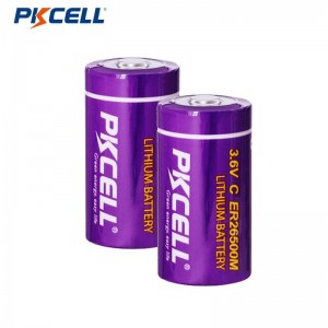 PKCELL ER26500M C 3.6V 6500mAh LI-SOCL2 ବ୍ୟାଟେରୀ |