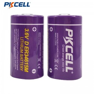 PKCELL ER34615M D 3.6V 16500mAh LI-SOCL2 Batiri