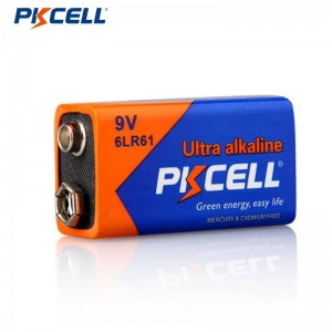 PKCELL अल्ट्रा डिजिटल एल्कलाइन बैटरी 6LR61 9V बैटरी