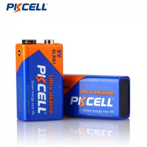 PKCELL Ultra cifereca Alkala Baterio 6LR61 9V Baterio