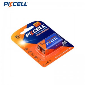PKCELL Ultra dijital Batir Alkaline 6LR61 9V Baturi