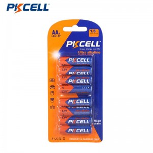PKCELL Ceallraí Alcaileach Ultradigiteach LR6 AA Battery