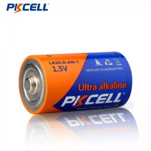 Ультралічбавая шчолачная батарэя PKCELL LR20 D