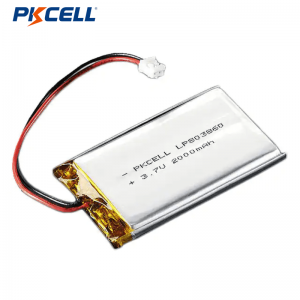 PKCELL LP803860 2000mah 3.7v Rechargeable Lithium Polymer Battery